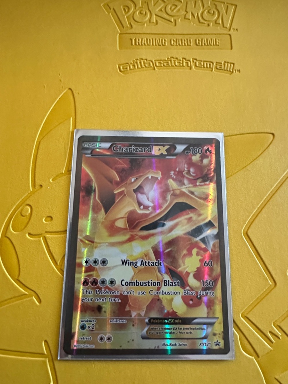 Pokémon Charizard EX Holofoil Card - Red & Orange